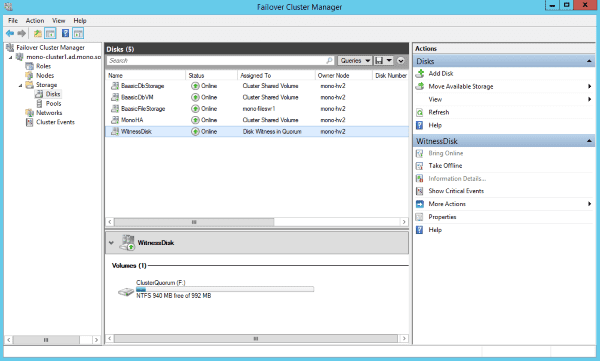 Cluster Shared Volumes