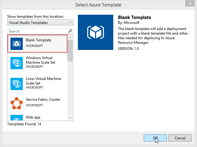 Resource Manager Blank Template