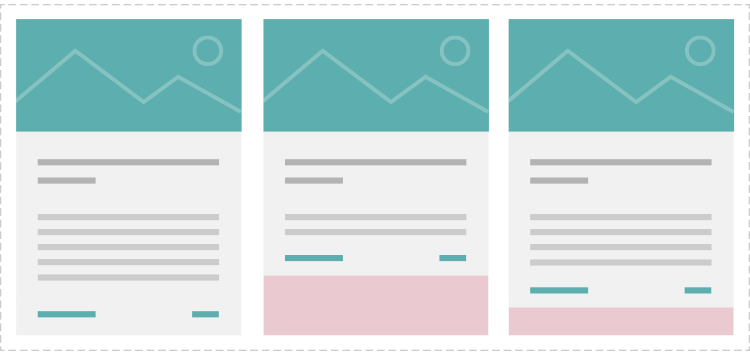Default equal heights card layout with flexbox