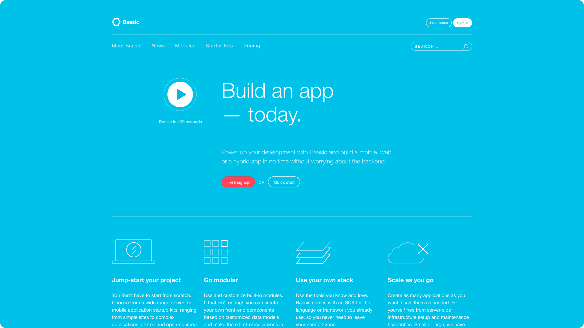 Backend as a Service platform visual