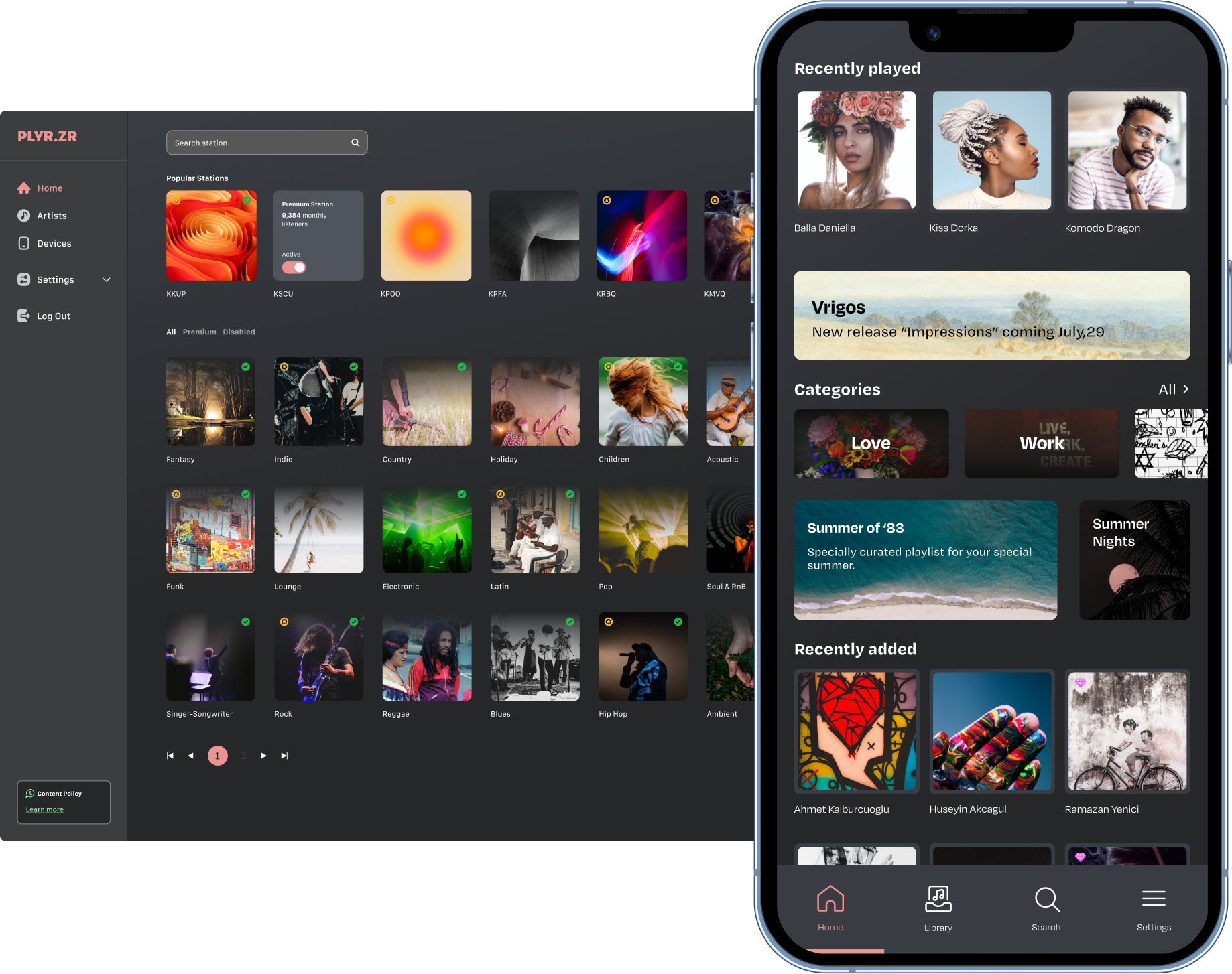 Cross-platform music and streaming experience